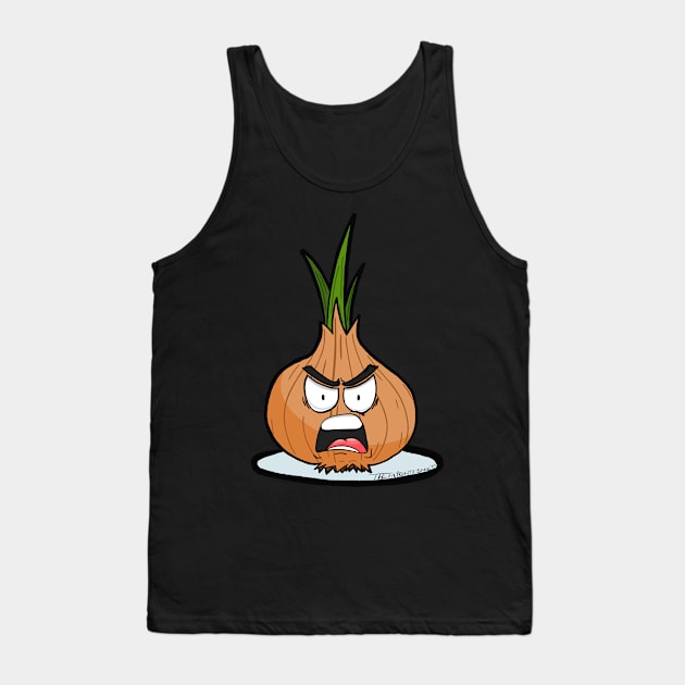 Angry Onion Tank Top by Sarcs House of Monkey Heads and Weird Shit